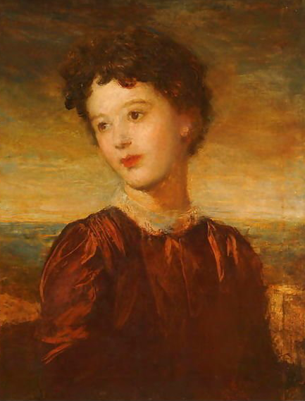 c. 1880 portrait of Laura Gurney, Lady Troubridge by George Frederic Watts